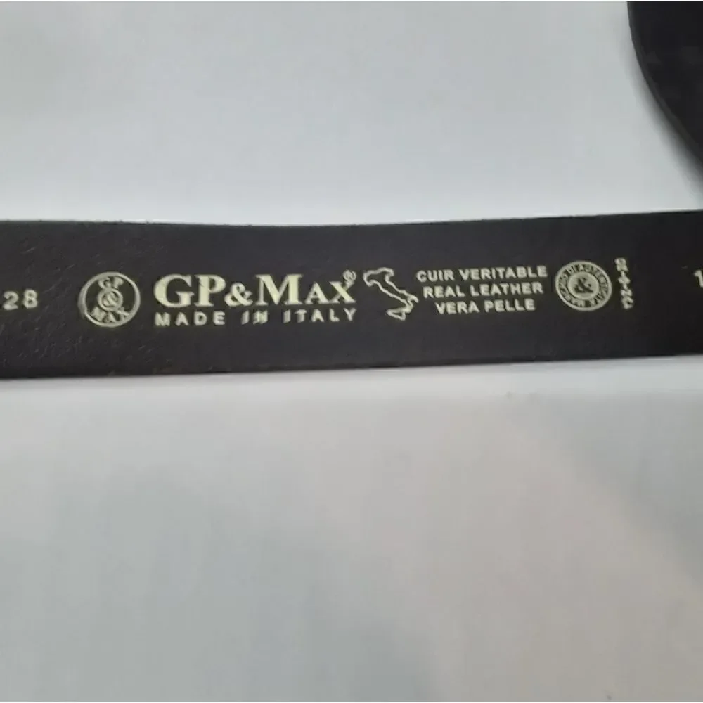 GP & Max Cuir Veritable Real Leather Vera Pelle Brown Belt 51